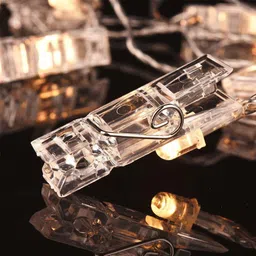 flipkart smartbuy 10 LEDs 1.02 m Yellow Steady Clip Rice Lights image 5