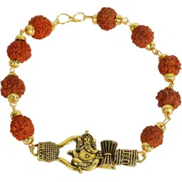 Divine souvenirs Unisex Rudraksha Beaded Bracelet-picture-13