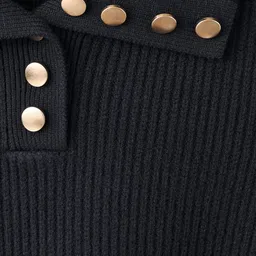 MANGO Shirt Collar Ribbed Pullover image 5