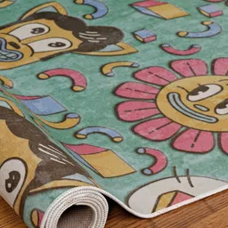 kaleen india Anti-Skid Backing Washable Indoor-Outdoor Rugs image 3