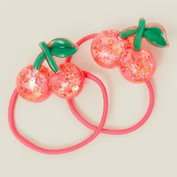 Accessorize Girls Set of 2 Cherry Ponytail Holders image 2