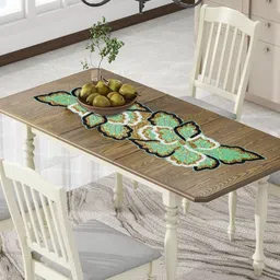 YWULY Green & Black Dining Table Beaded Runner image 2