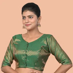 tantkatha Woven Design front closure Saree Blouse-picture-14