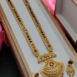 niva fashion Gold-Plated Brass Necklace & Earrings-picture-7
