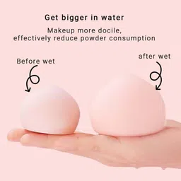 CUFFS N LASHES Peach Makeup Blender Puff image 2