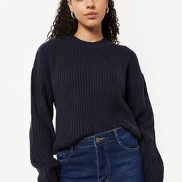 max Women Round Neck Long Sleeves Pullover-image-72