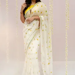 PAYAL CREATION Conversaional Printed Saree with Blouse Piece-picture-42