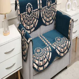 Fashion Throw Unisex 4 piece Printed Jacquard Sofa Cover With Arms-image-75