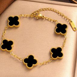Peprika Gold-Plated Stainless Steel Artificial Stones Charm Bracelet-picture-10