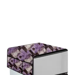 The Furnishing Tree Magenta Printed Refrigerator Cover image 3
