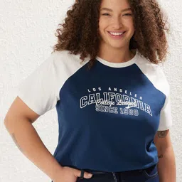 Trendyol Women Printed High Neck T-shirt-image-0