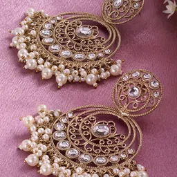 Forever Glam by Pantaloons Circular Drop Earrings-picture-14