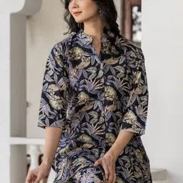Moda Rapido Women Floral Printed Regular Kurta with Patiala image 2