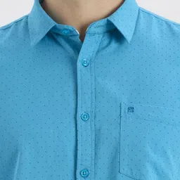 ROCKING SWAMY Men Micro Ditsy Printed Cotton Casual Shirt image 5