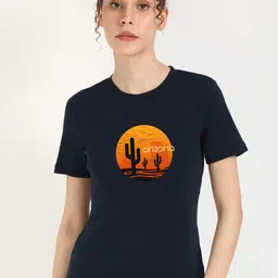 Moda Rapido Women Graphic Printed Round Neck Cotton T-shirt-image-29