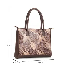 Sacci Mucci Floral Printed Handheld Bag with Tasselled image 2