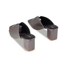 CHAAL CHALAN Embellished Open Toe Block Sandals image 5