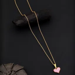 SZN Set Of 2 Gold-Plated Artificial Stones Studded Star Shaped Pendants With Chains image 3