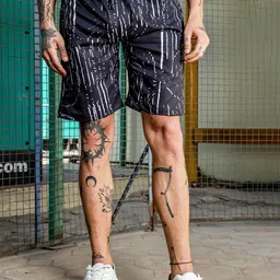 House of Koala Abstract Printed Shirt Collar Shirt With Shorts image 4