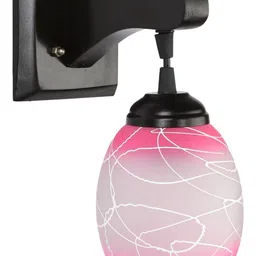 SOMIL Pink Glass Cylinder Printed Wall Lamps-picture-45