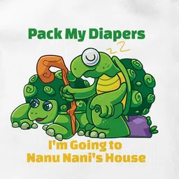 THE PRINT PLATTER Infants Nanu Nani House Printed Bio Wash Envelope Neck Cotton Bodysuit image 2