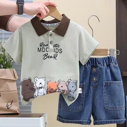 POP STREET KIDS Boys Printed T-shirt With Shorts-picture-15