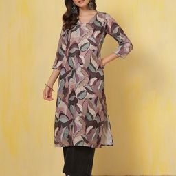 Anouk Rustic Women Floral Printed Daily Straight Kurta-picture-36