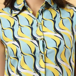 RAASSIO Print Crepe Shirt Midi Dress image 4