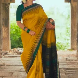DIVASTRI Ethnic Motifs Zari Art Silk Saree-image-33