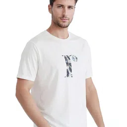 RARE RABBIT Men Graphic Printed Round Neck Cotton T-shirt image 5