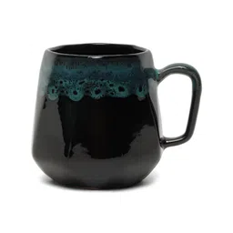 Myntra Elegant Homes Blue & Black Printed Ceramic Glossy Cups Set of Cups and Mugs image 3