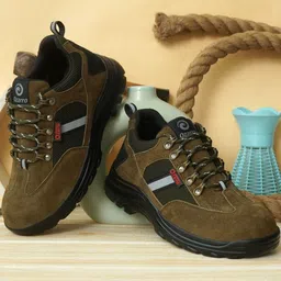 Ozarro Men Suede Steel Toe Safety Sneakers-image-12