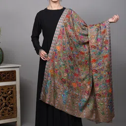 Exotic India Women Paisley Embroidered Shawl-image-85