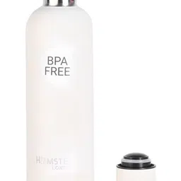 HAMSTER LONDON White & Black Single Stainless Steel Typography Water Bottle image 3