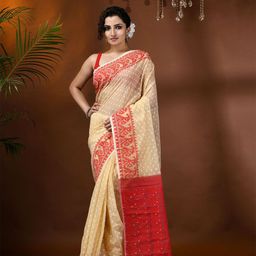 DESH BIDESH Woven Design Jamdani Saree-picture-48