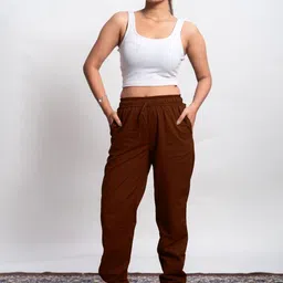 Pittra4ever Women Mid-Rise Jogger Relaxed Trousers image 2