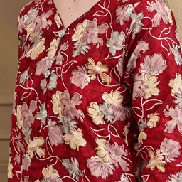 Roly Poly Women Floral Printed Regular Kurta with Trousers & Dupatta image 2