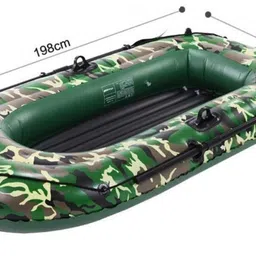 iris Durable PVC Boat Portable Blow Up Raft for Fishing, Lake, Pool & Water Sports Inflatable Kayak Water Raft image 2