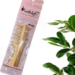 FEELHIGH Anti-Static Neem Wood Comb image 3