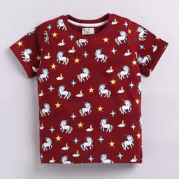 BLUSHES Kids Printed Long Sleeves Pure Cotton Sweatshirt With Joggers image 2