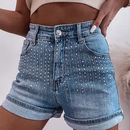 Errabelly Women High-Rise Denim Shorts-picture-37