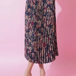 ZWERLON Printed Flared Midi Skirts-picture-36