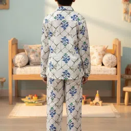 UNBIND Boys Floral Printed Night suit image 2
