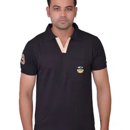 LA MILANO Men Polo Collar Applique Slim Fit T-shirt-picture-28