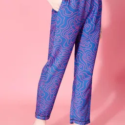 MOMMY BUG Women Abstract Printed Shirt Collar Shirt & Pyjamas image 2