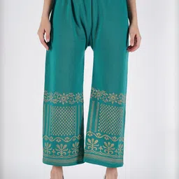 CROWN KING Women Printed Easy Wash Trousers-picture-24