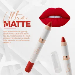 Inshine Ultra Matte Crayon Lipstick- 2.8 g- Marron Passion 805 image 2