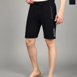 The Roadster Lifestyle Co Men Pack Of 2 Cotton Sinker Mid-Rise Lounge Shorts-image-34