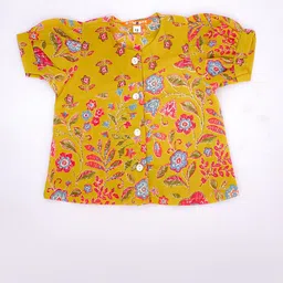 BownBee Girls Printed Shirt with Dhoti Pants image 5