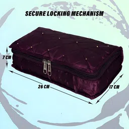 Aura Maroon Set of 3 Regular Jewellery Organiser Organisers image 4